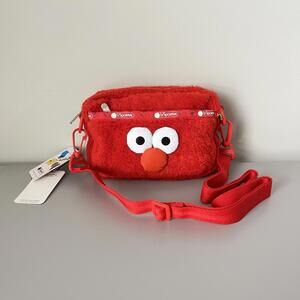 LeSportsac Fluffy Sesame Street Candace Convertible Crossbody/Belt Bag NWT